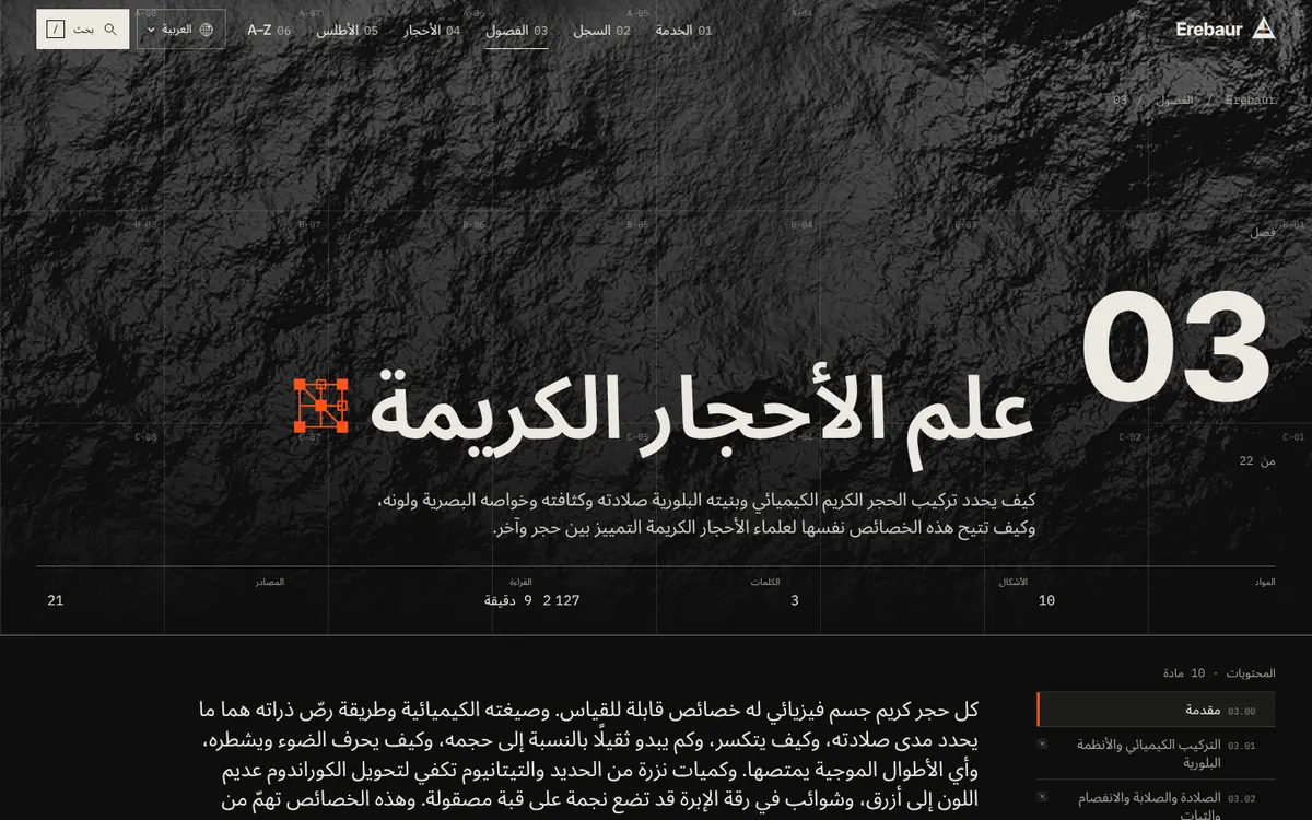 Haut du chapitre 03 d’erebaur.com en arabe