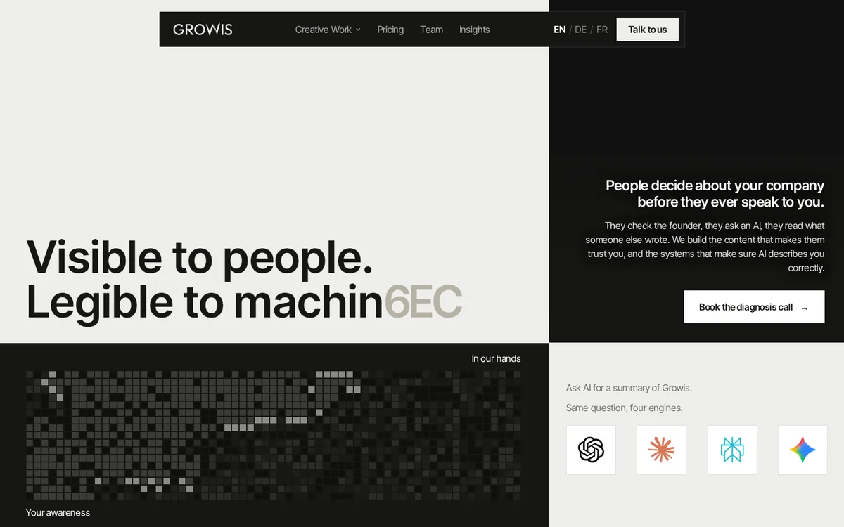 Haut de page de growis.ch